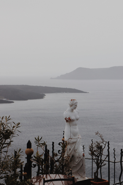 Santorini Greek Goddess Statue